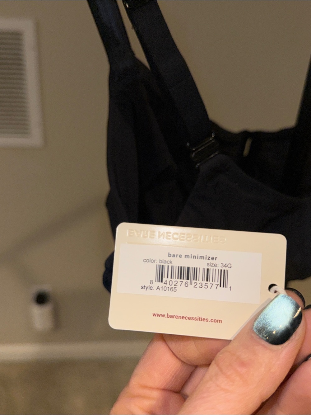 Bare Necessities NWT Soft Black Underwire T-shirt Bra - Picture 5 of 5